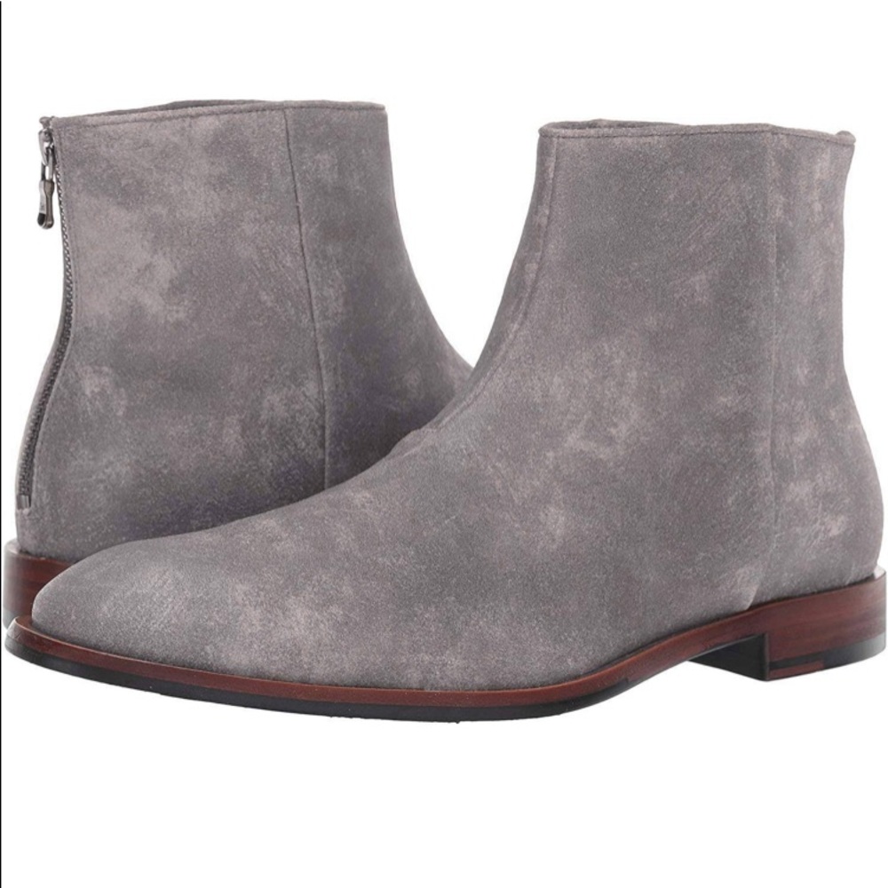 John Varvatos NYC Back Zip Boot Men's Boots Ash